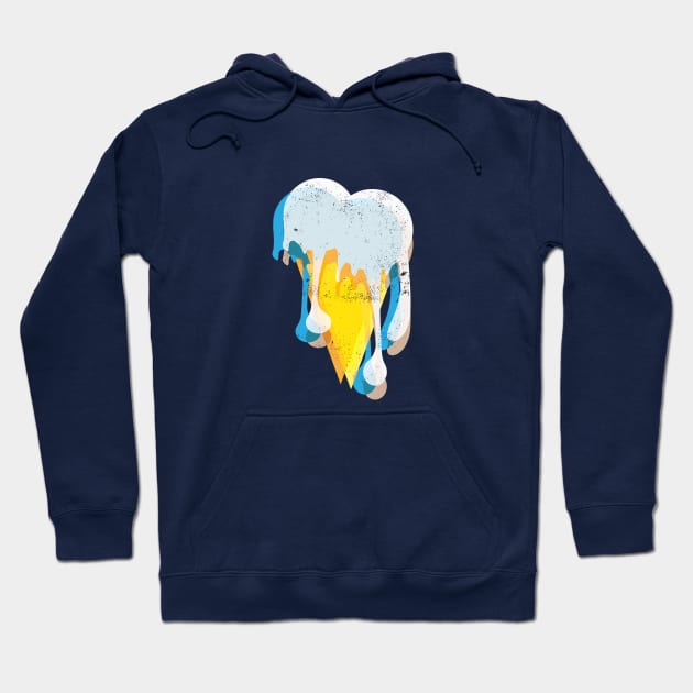 Melting Ice Cream Cone Hoodie by Commykaze